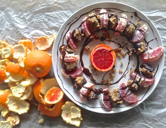 Blood oranges and chocolate